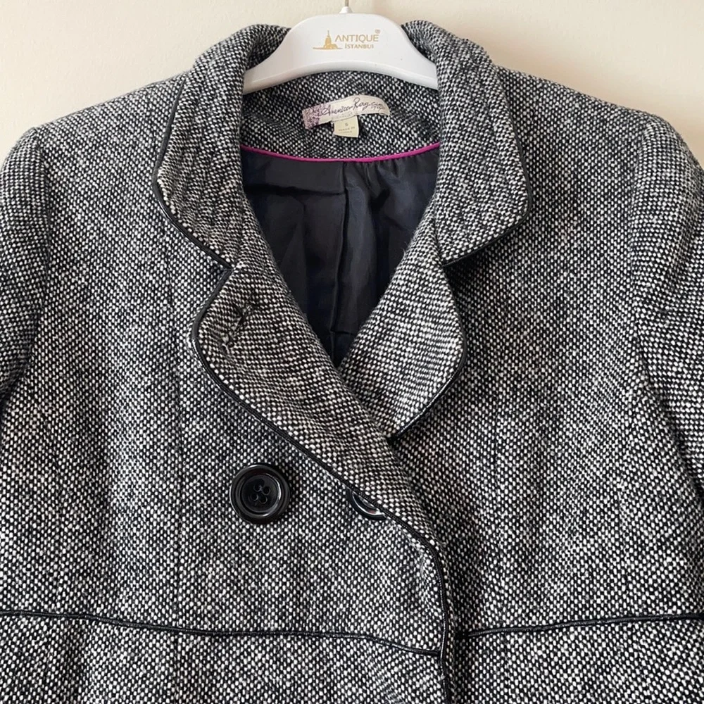 American Rag Wool Blend Tweed Pia Coat S - Picture 3 of 17